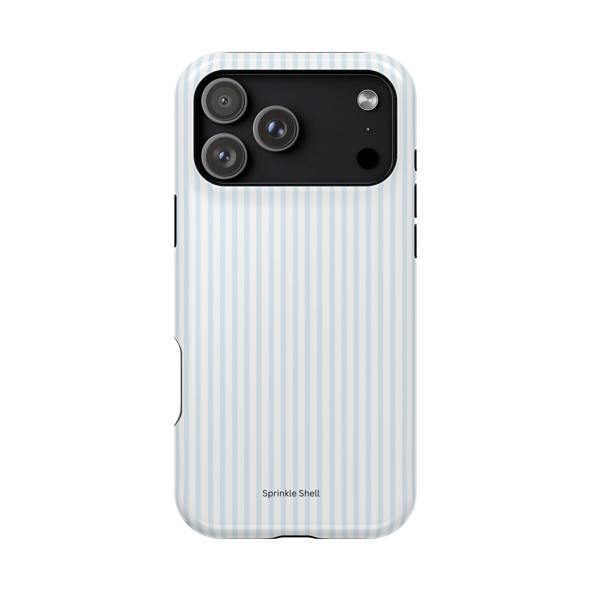 MagSafe light blue stripes iphone case