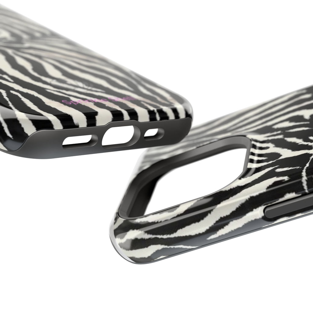 MagSafe black zebra print case