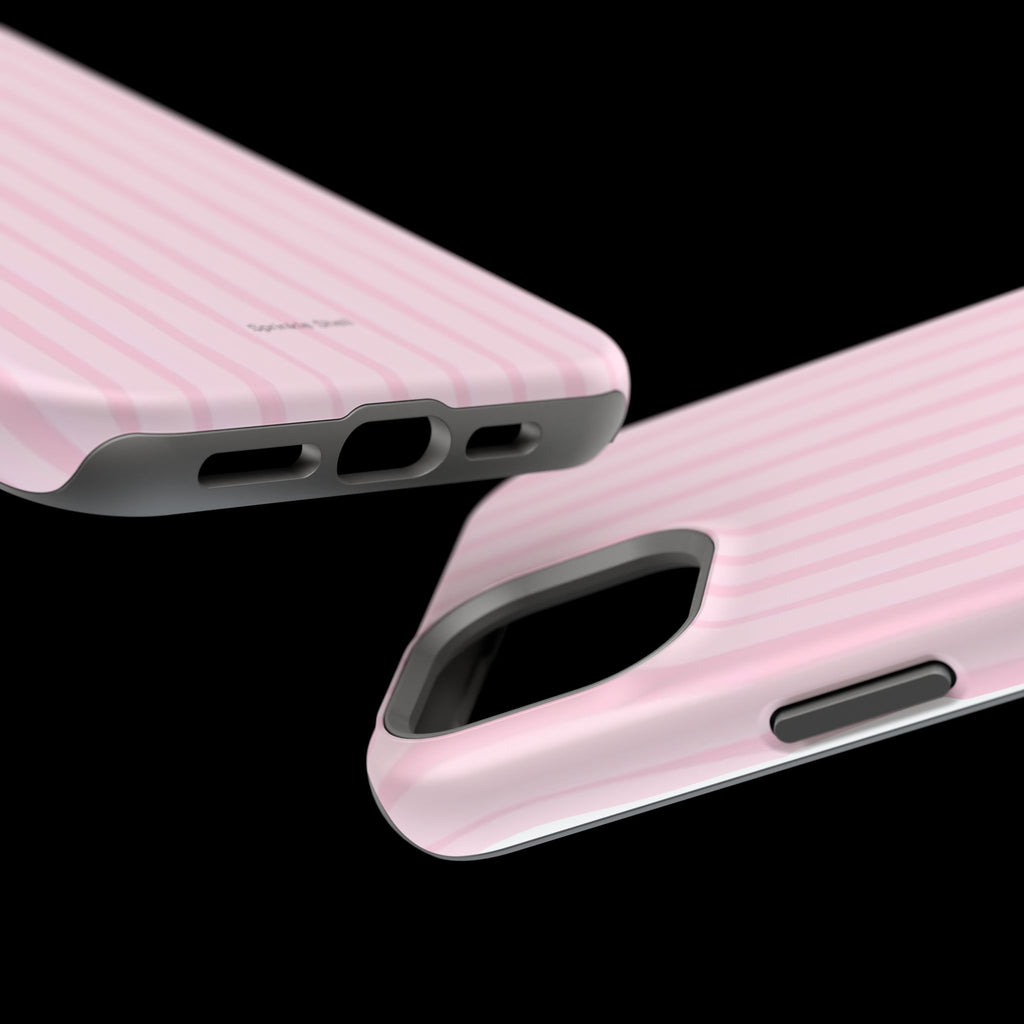 MagSafe pink uneven lines case