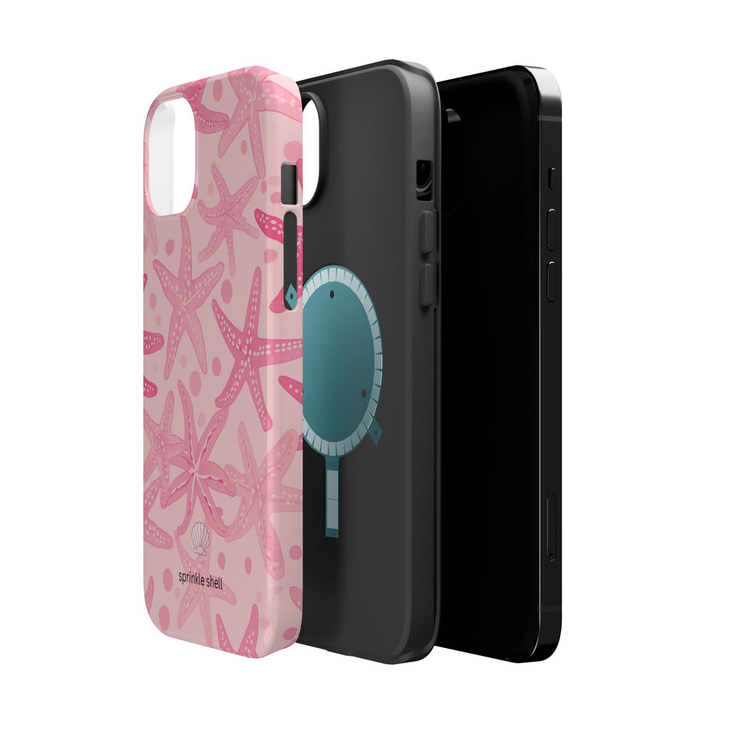 MagSafe Pink Starfish Iphone Case
