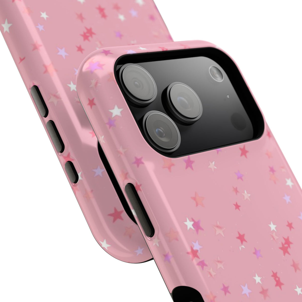 MagSafe pink multicolor stars case