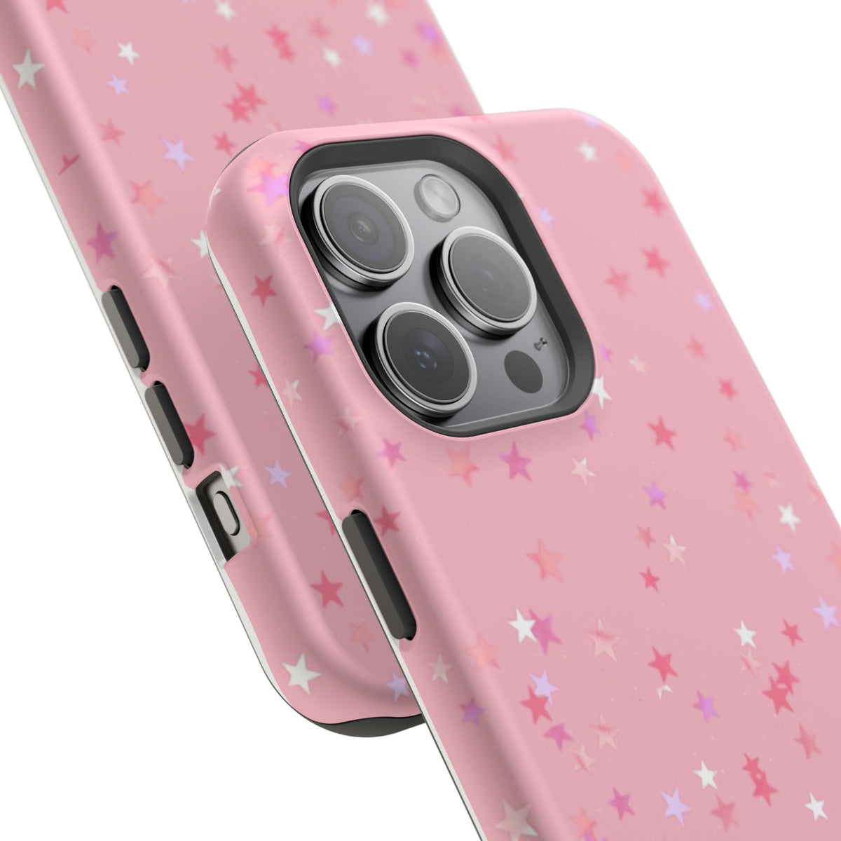 MagSafe pink multicolor stars case
