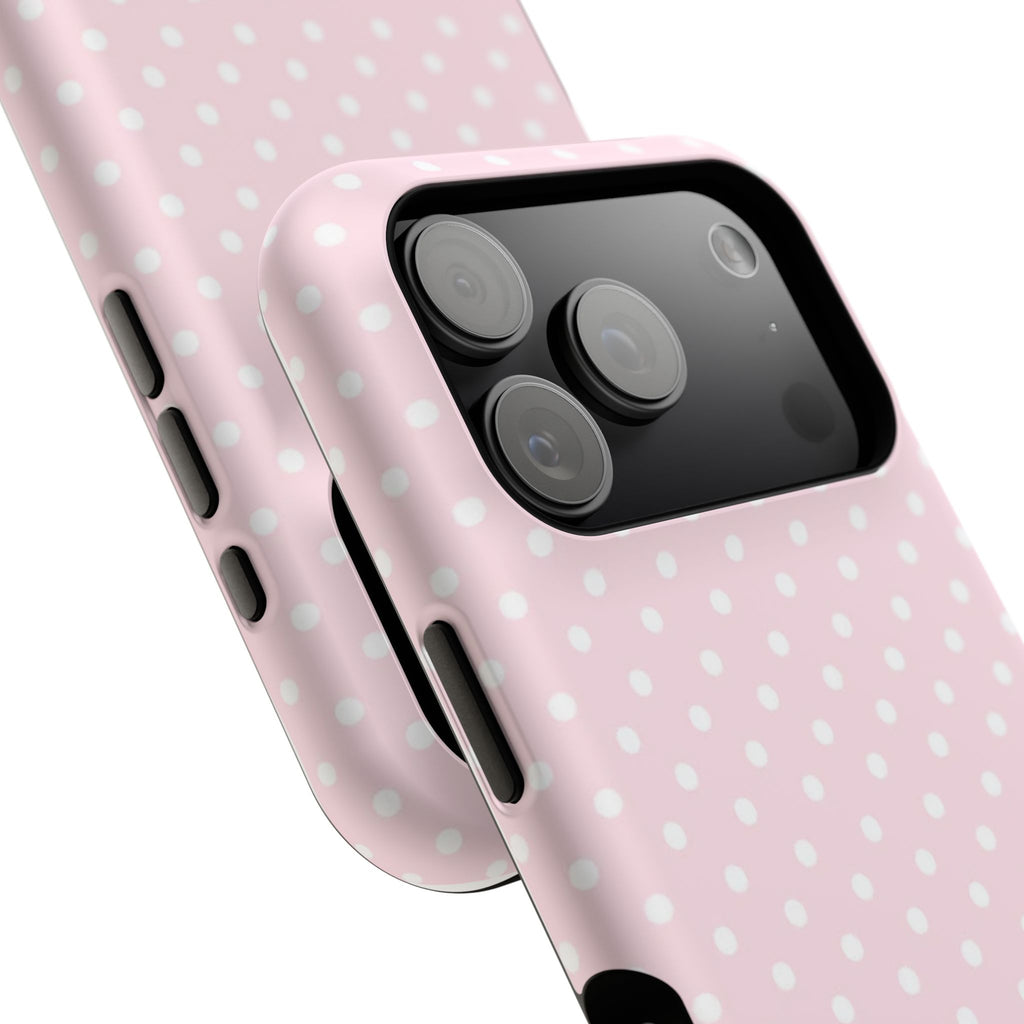 MagSafe light pink polka dots case