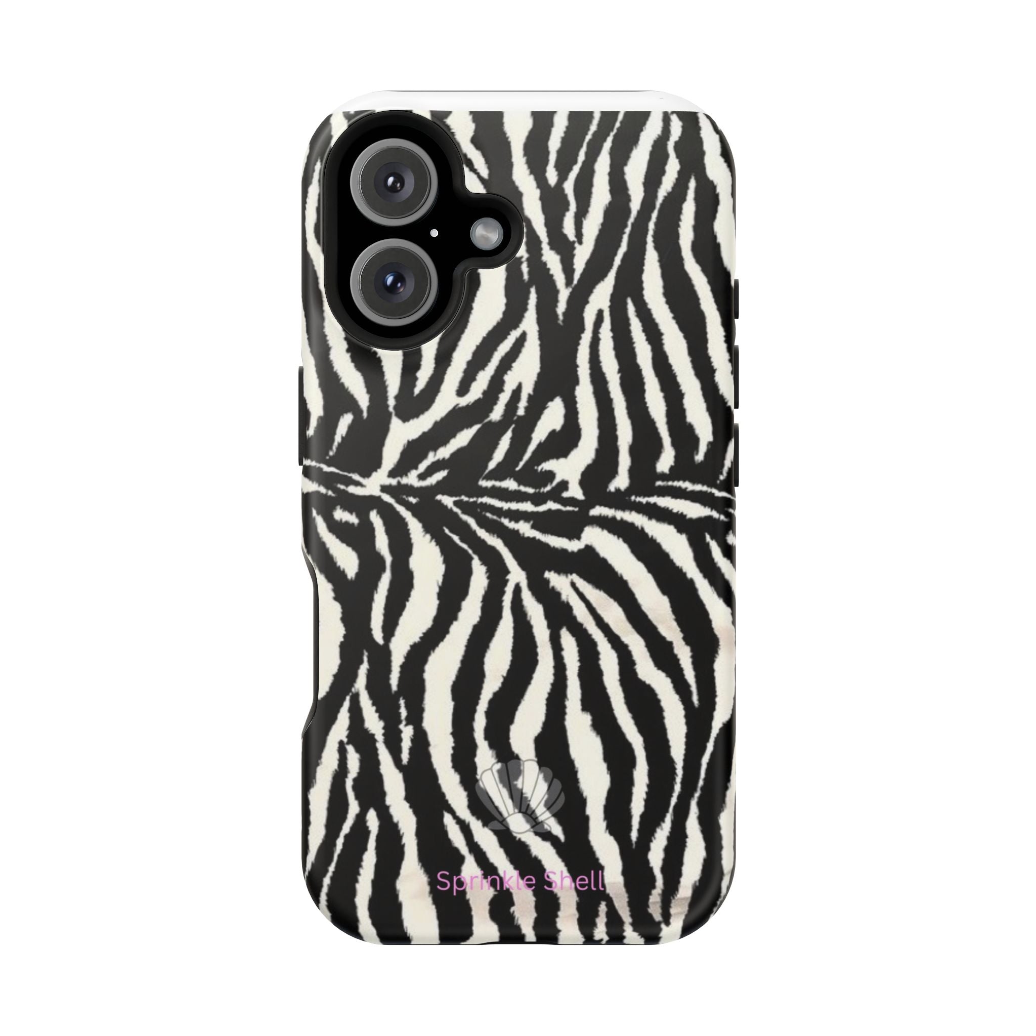 MagSafe black zebra print case