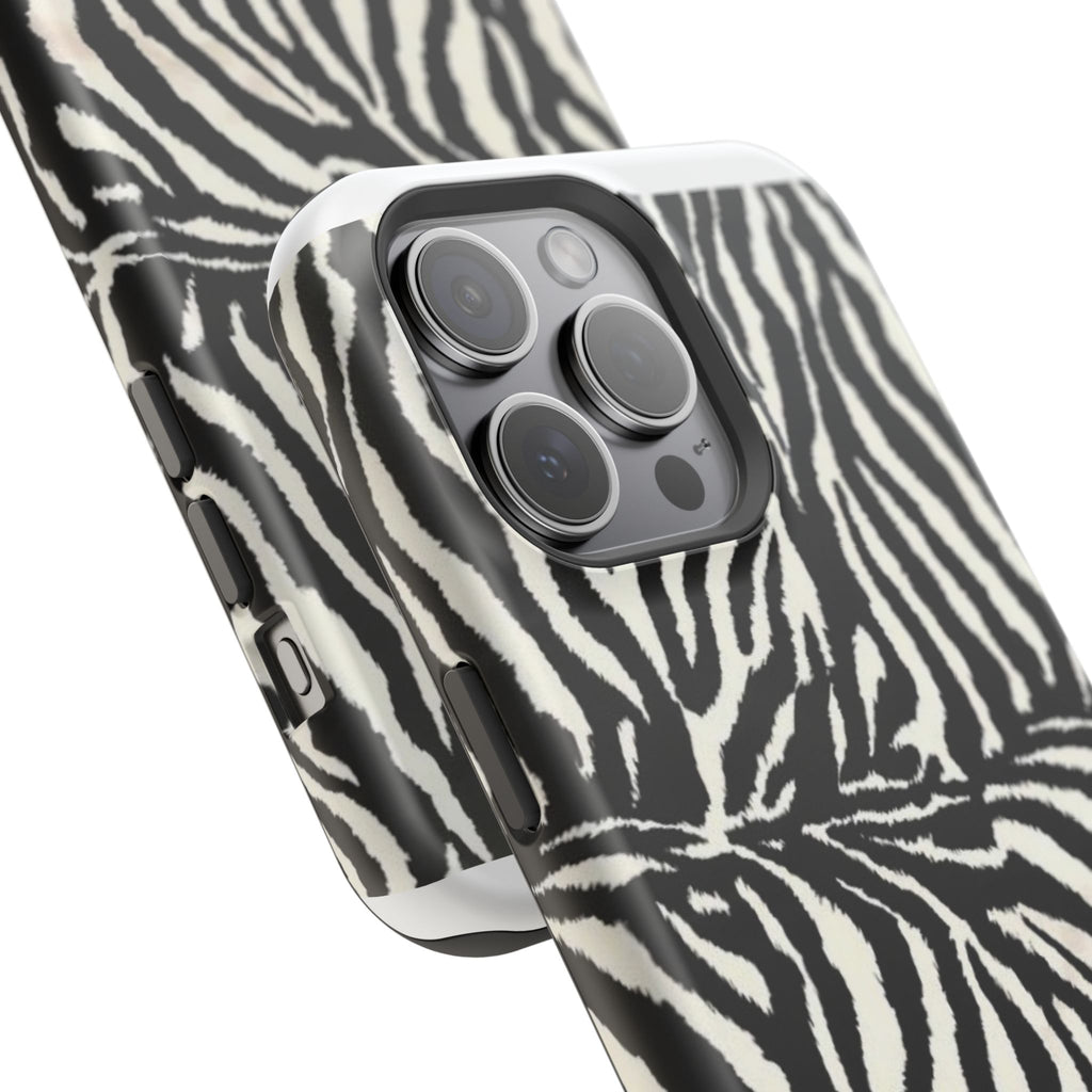 MagSafe black zebra print case
