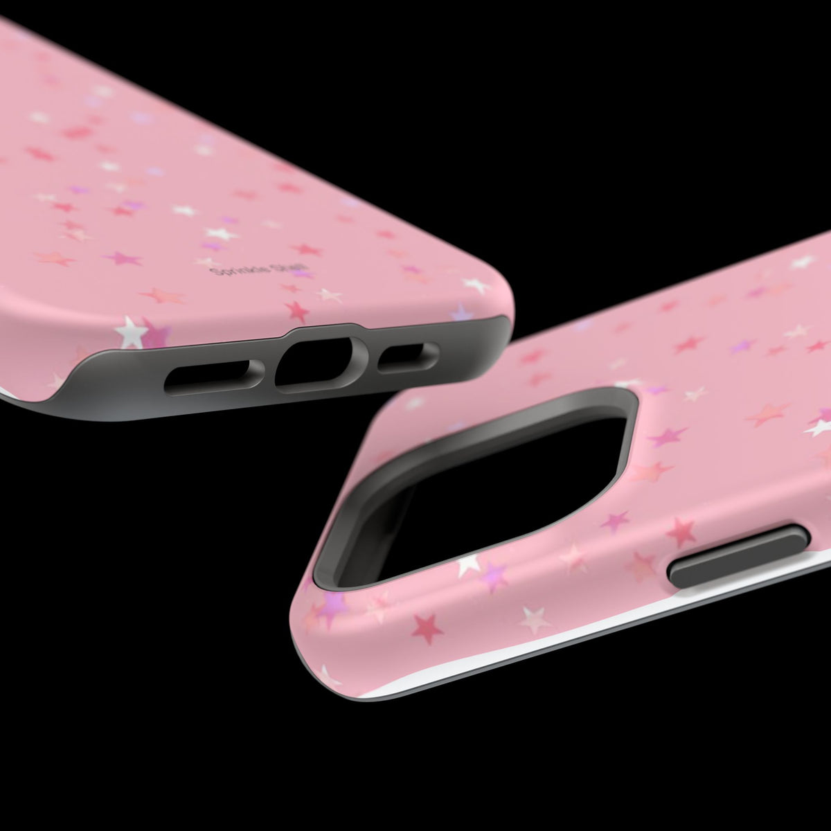 MagSafe pink multicolor stars case
