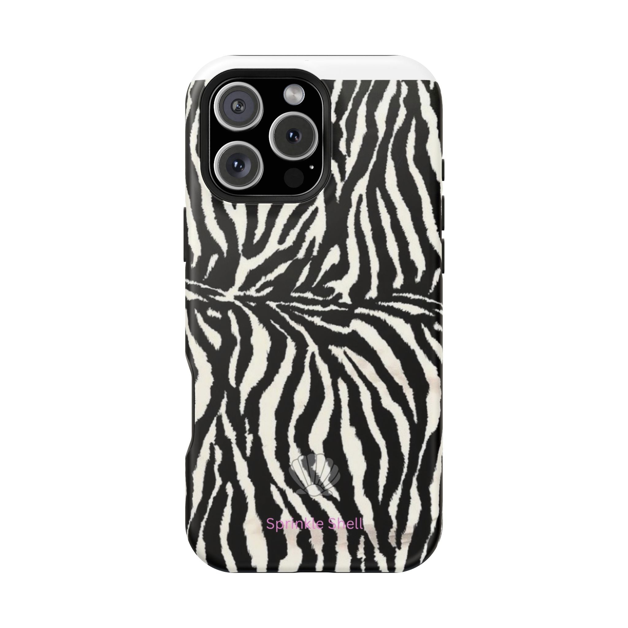 MagSafe black zebra print case