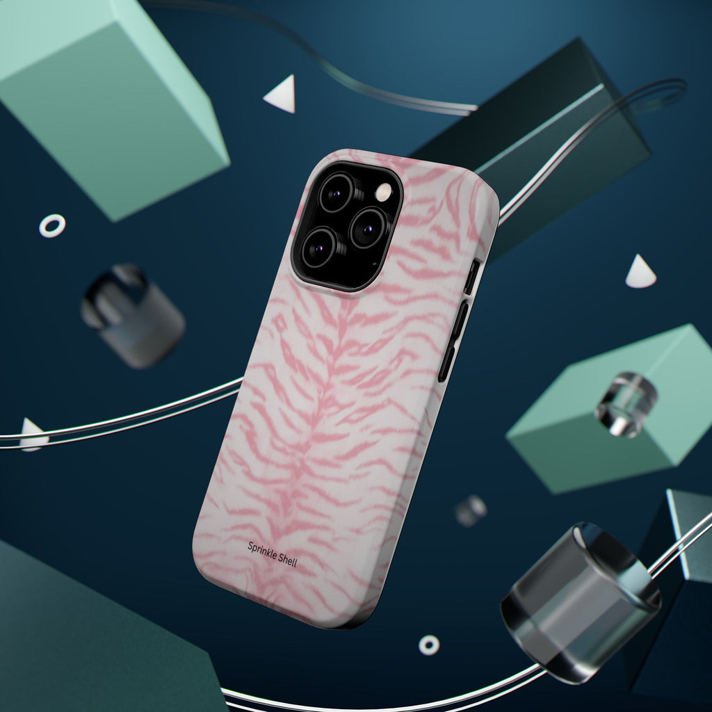 MagSafe Pink Zebra Print Iphone Case