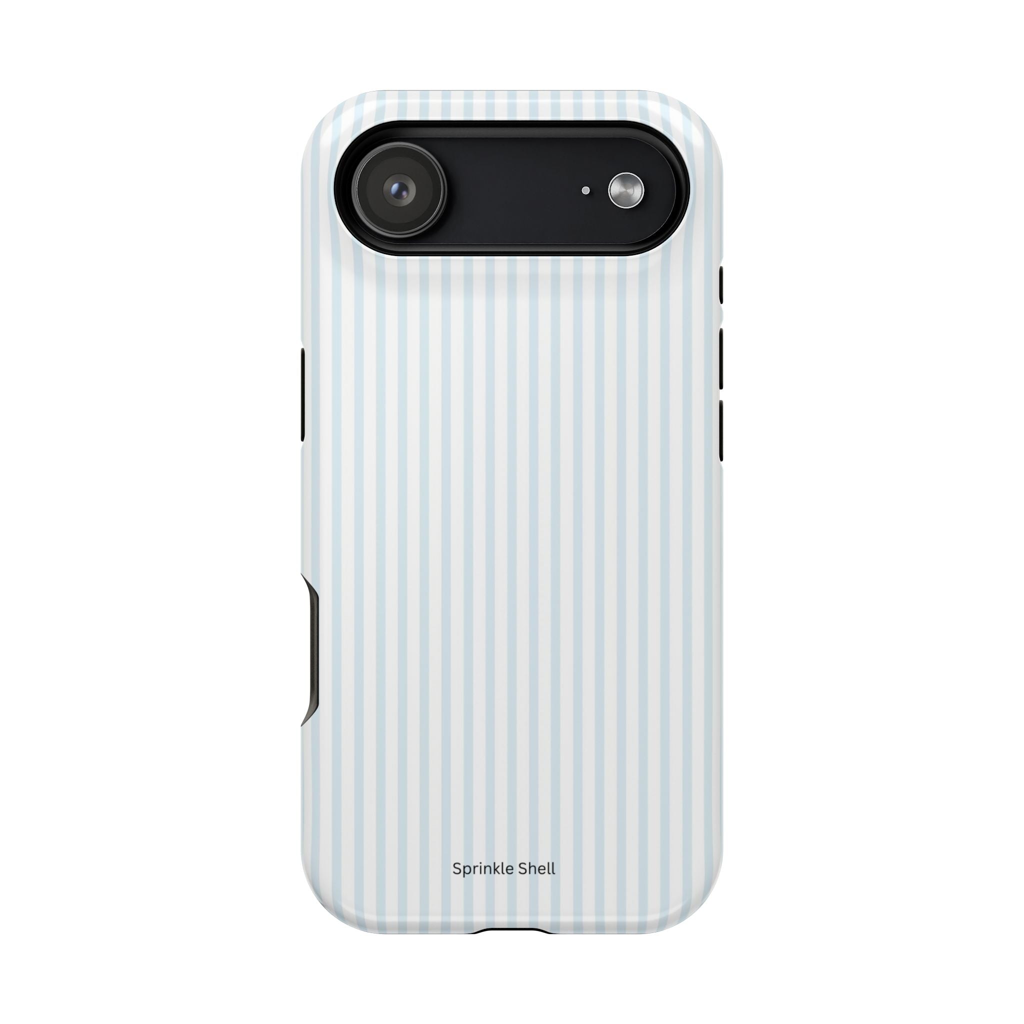 MagSafe light blue stripes iphone case