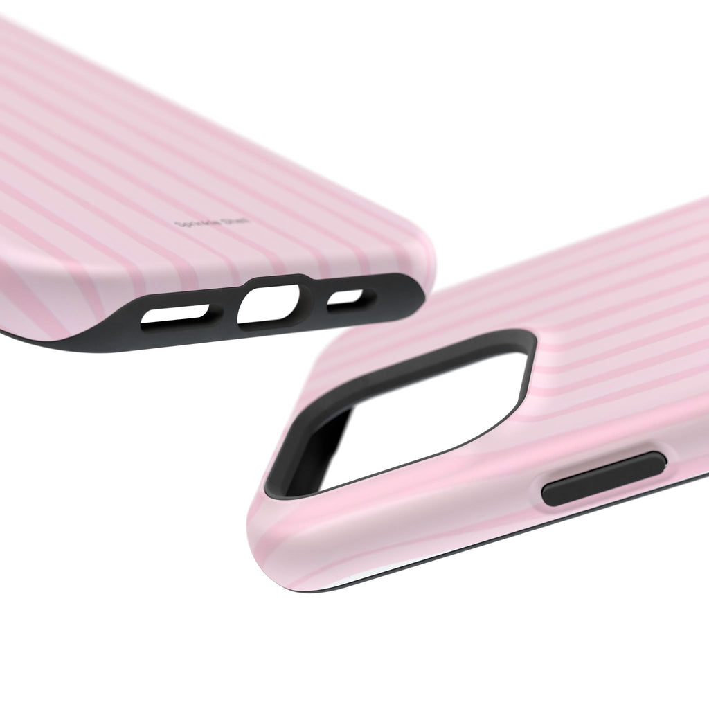 MagSafe pink uneven lines case