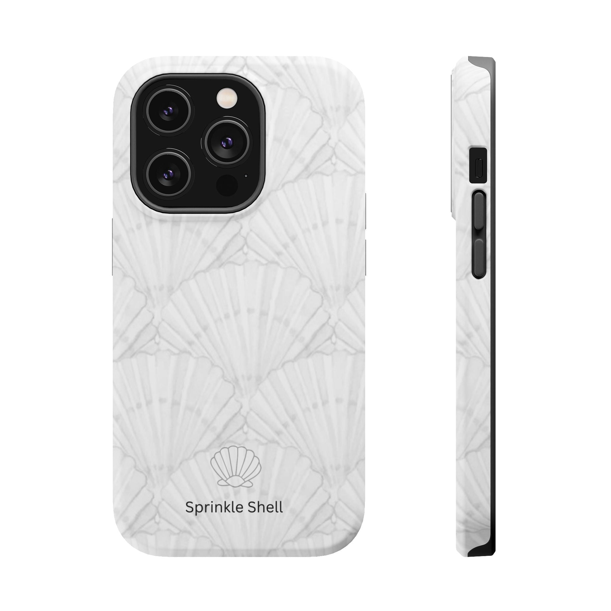 Shell-Pattern Magnetic Impact Phone Case — Protective Modular iPhone Cover