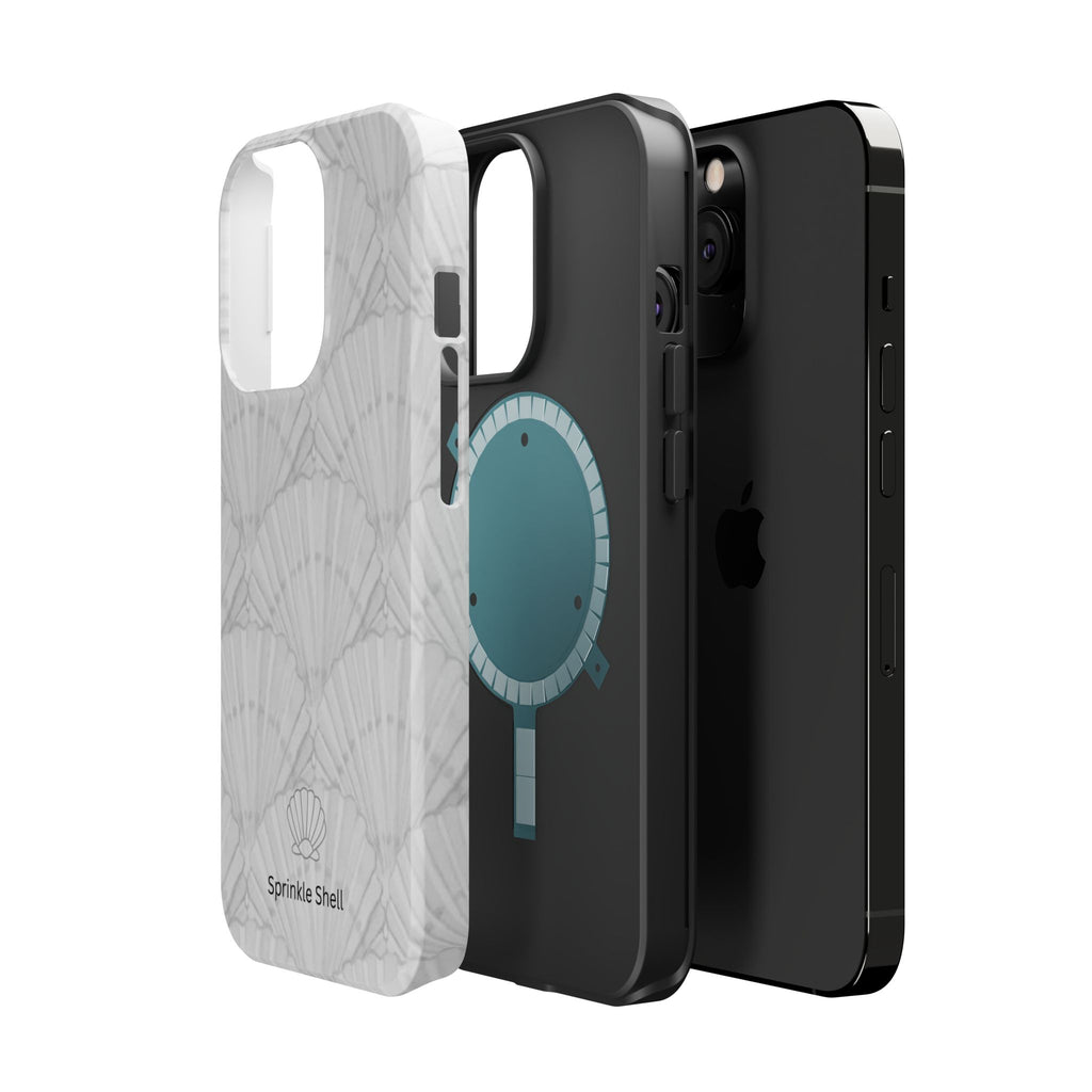 Shell-Pattern Magnetic Impact Phone Case — Protective Modular iPhone Cover