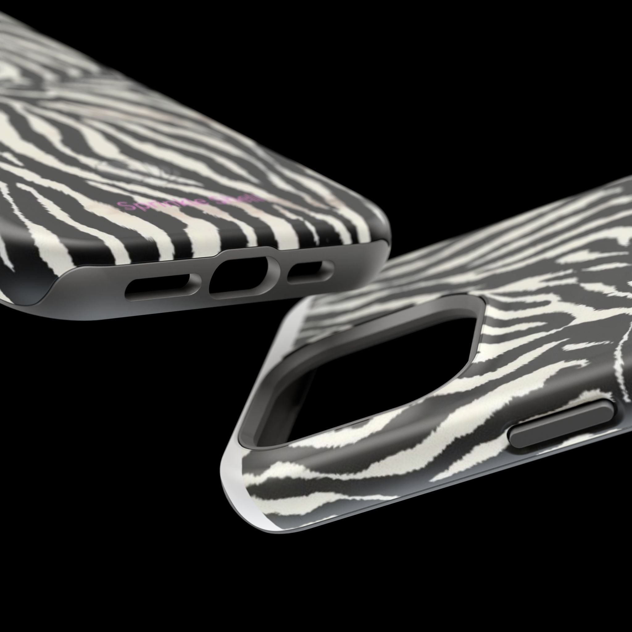 MagSafe black zebra print case
