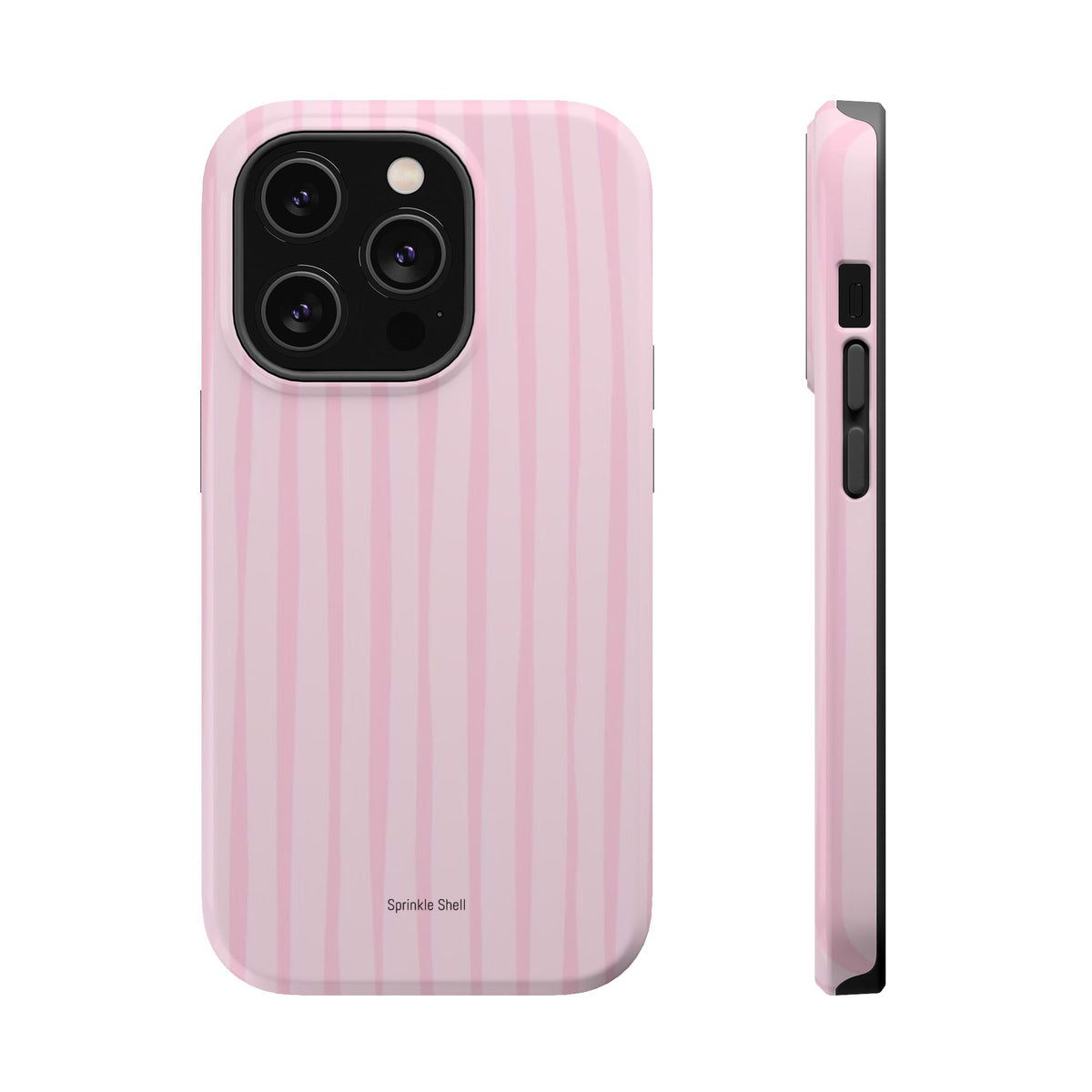 MagSafe pink uneven lines case
