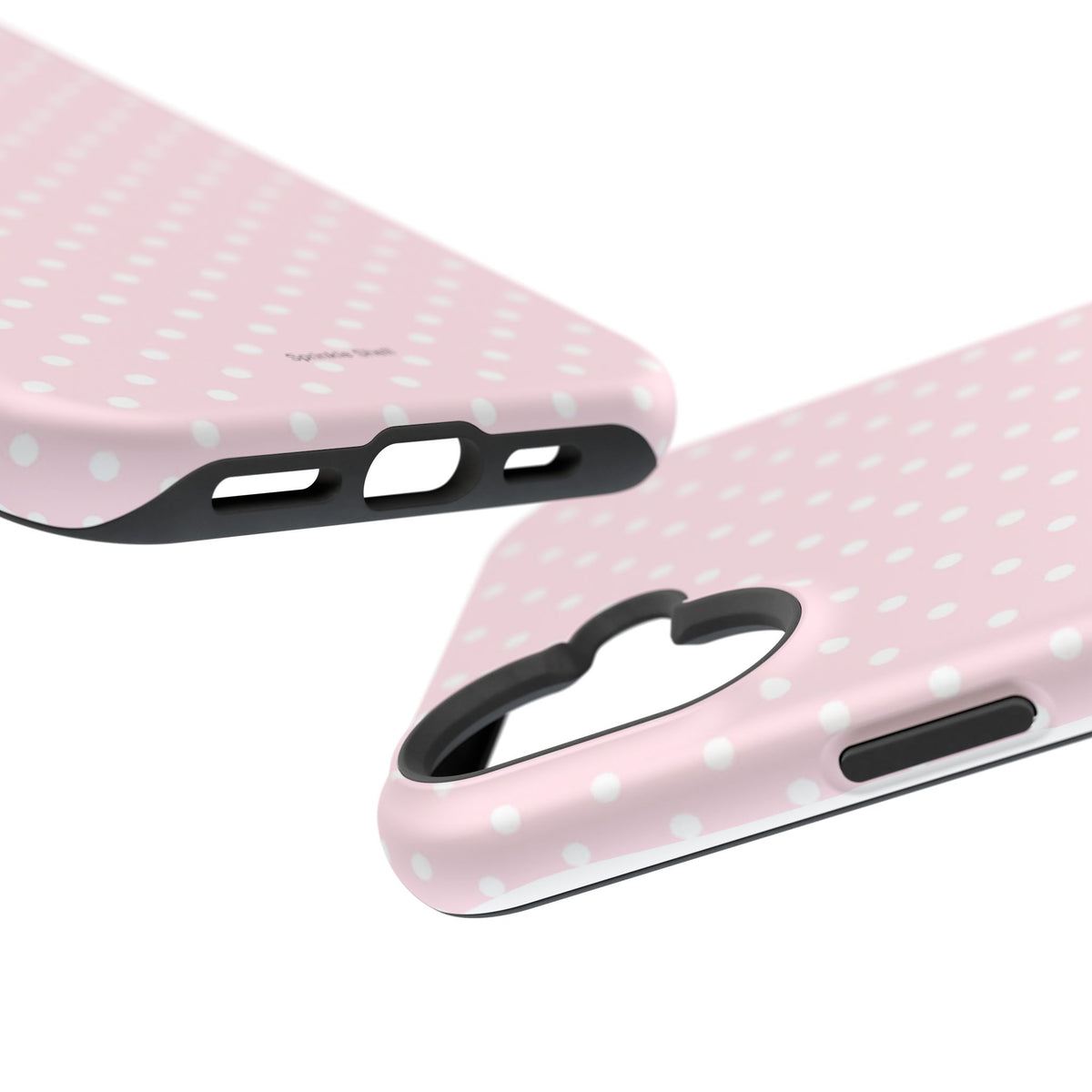 MagSafe light pink polka dots case