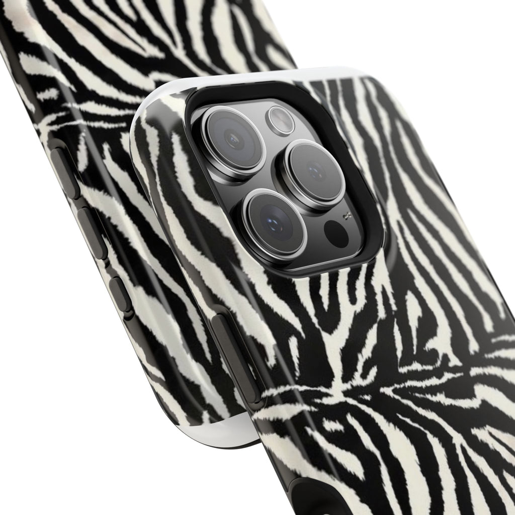 MagSafe black zebra print case