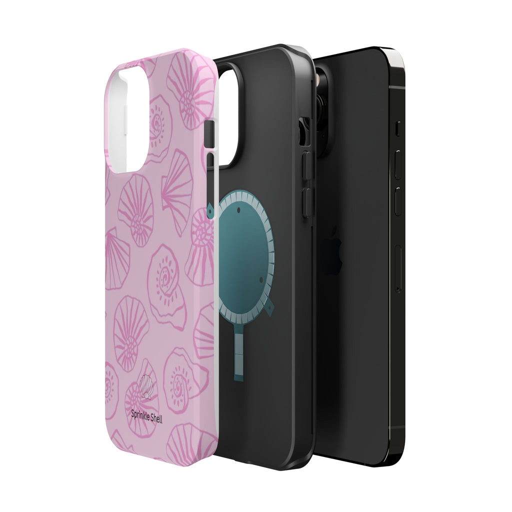 MagSafe pink shells case