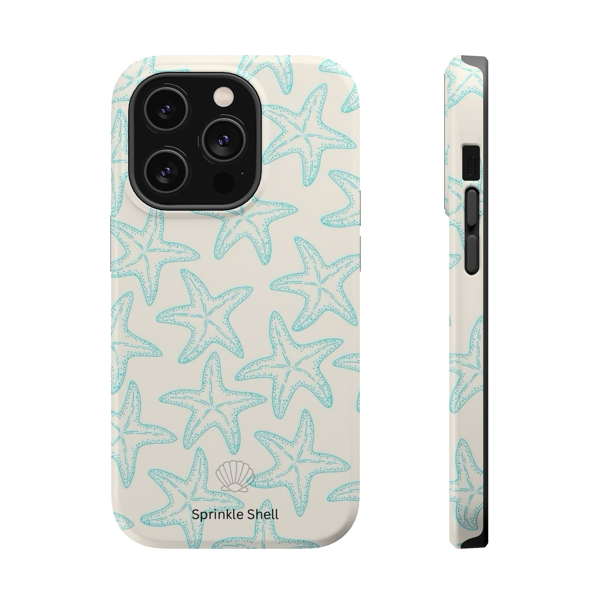 MagSafe teal starfish case