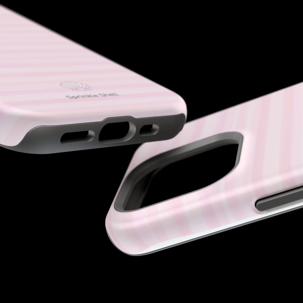 MagSafe pink stripes case