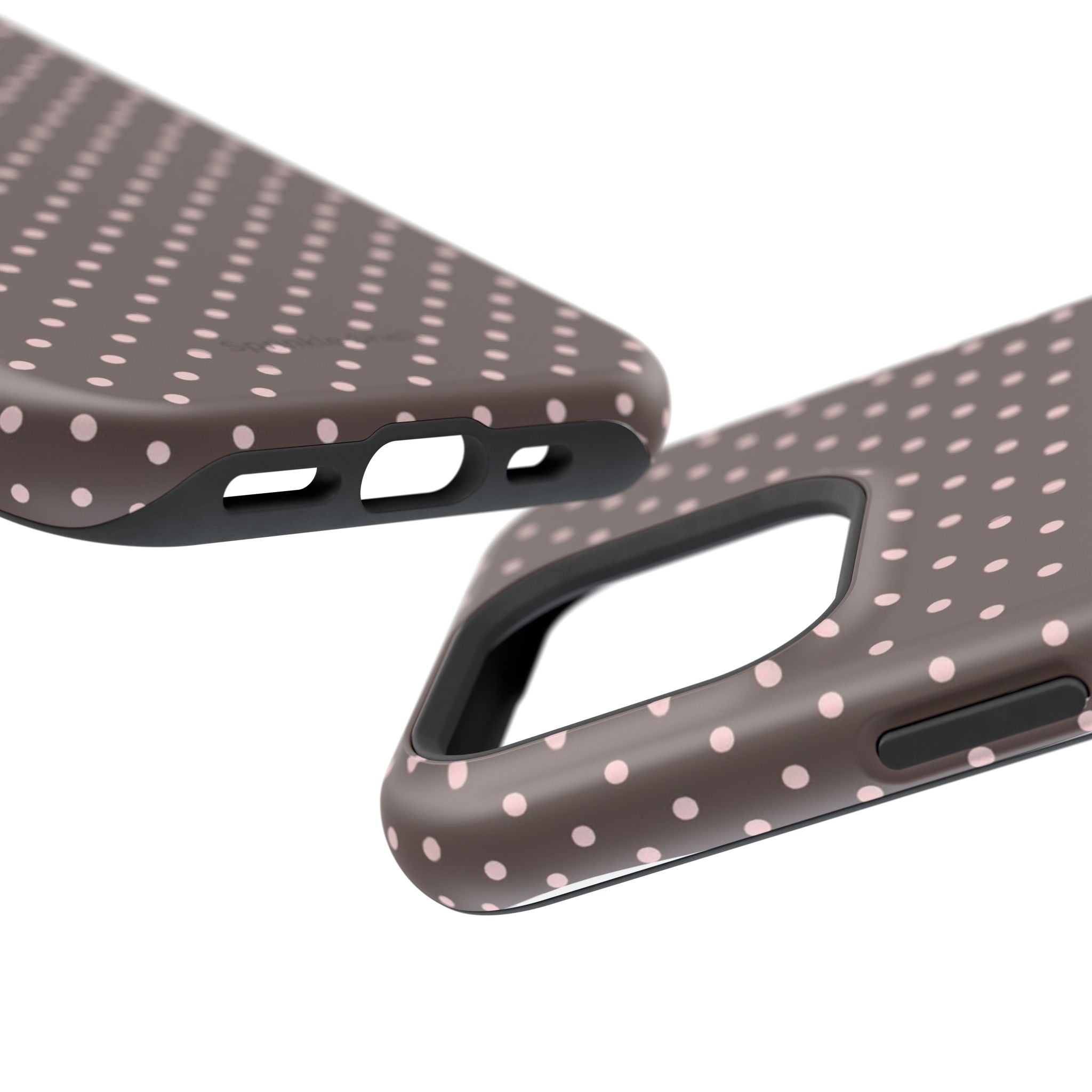 MagSafe Brown And Pink Polkadot Iphone Case