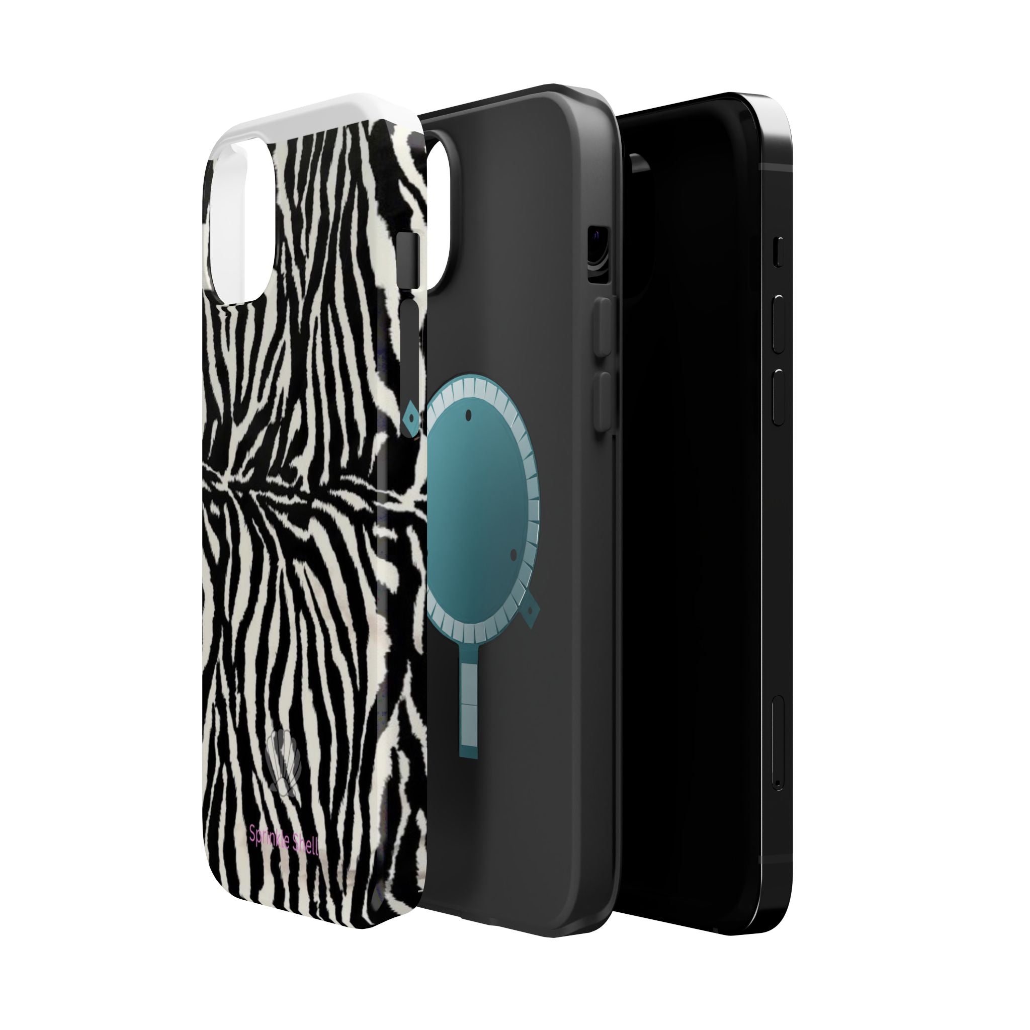 MagSafe black zebra print case