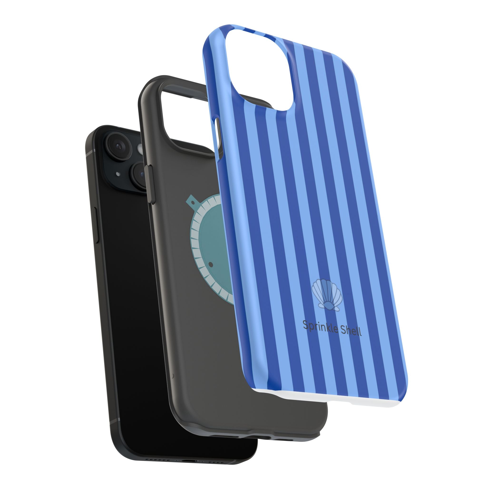 MagSafe blue striped case