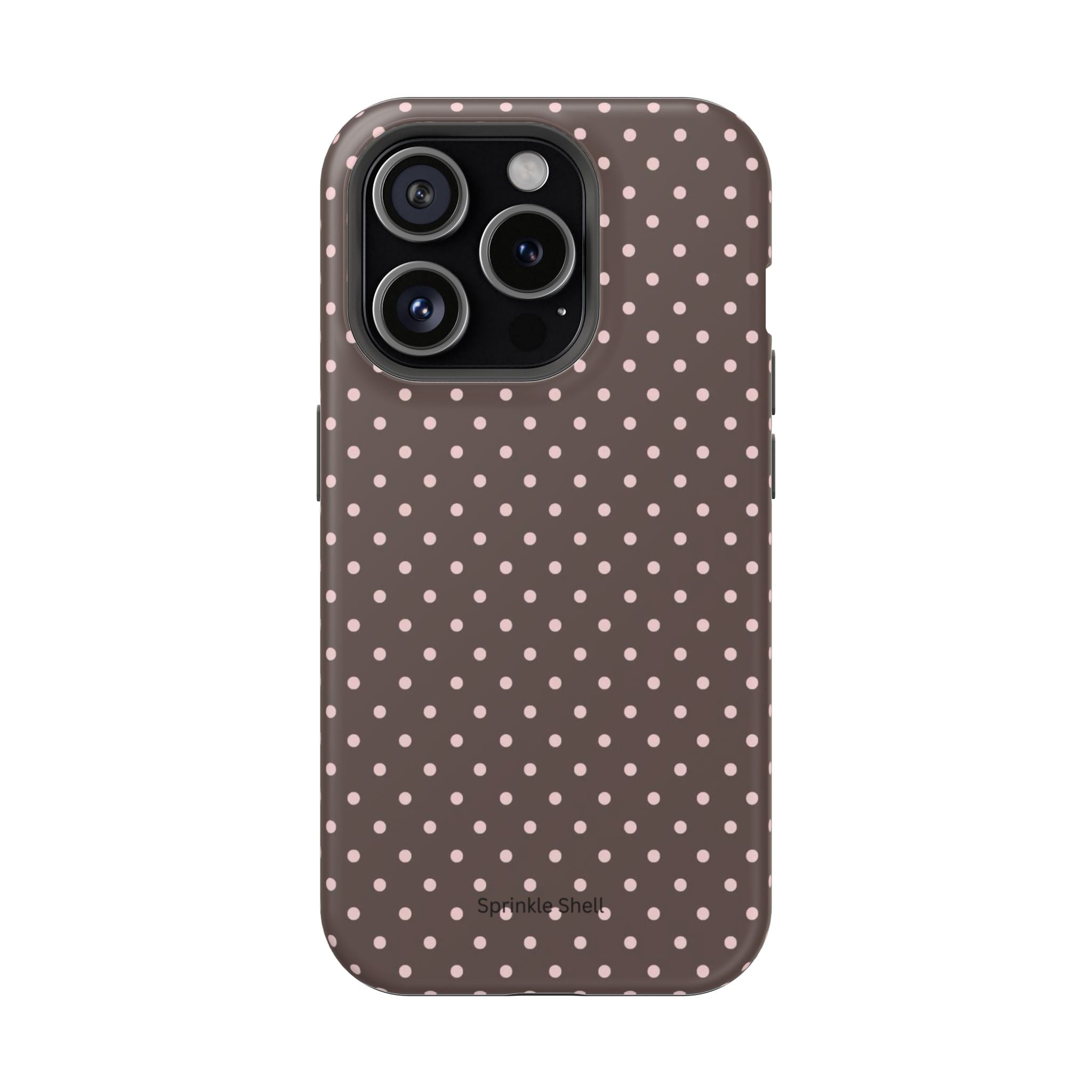 MagSafe Brown And Pink Polkadot Iphone Case