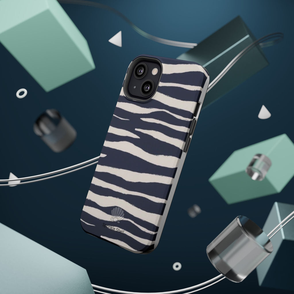 MagSafe Blue zebra print case