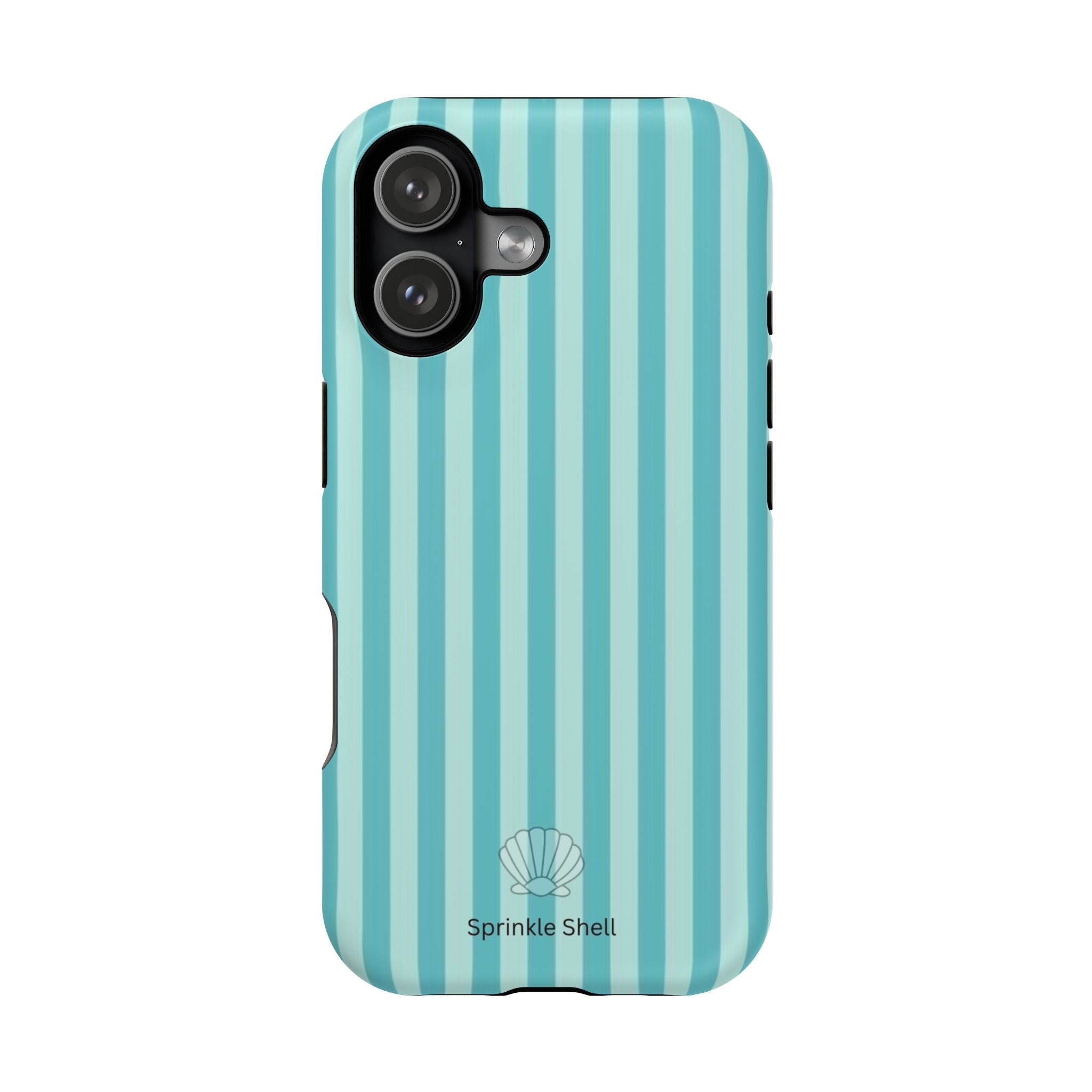 MagSafe teal striped case