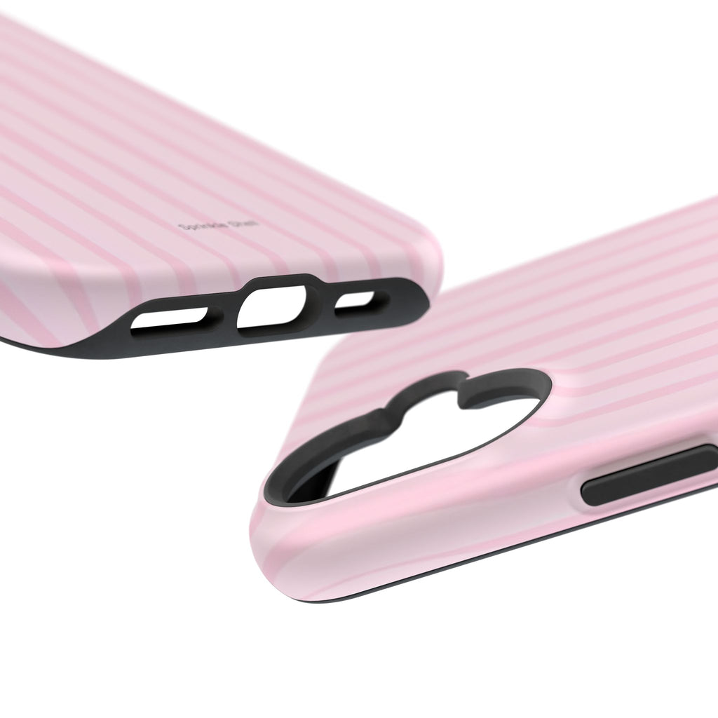 MagSafe pink uneven lines case