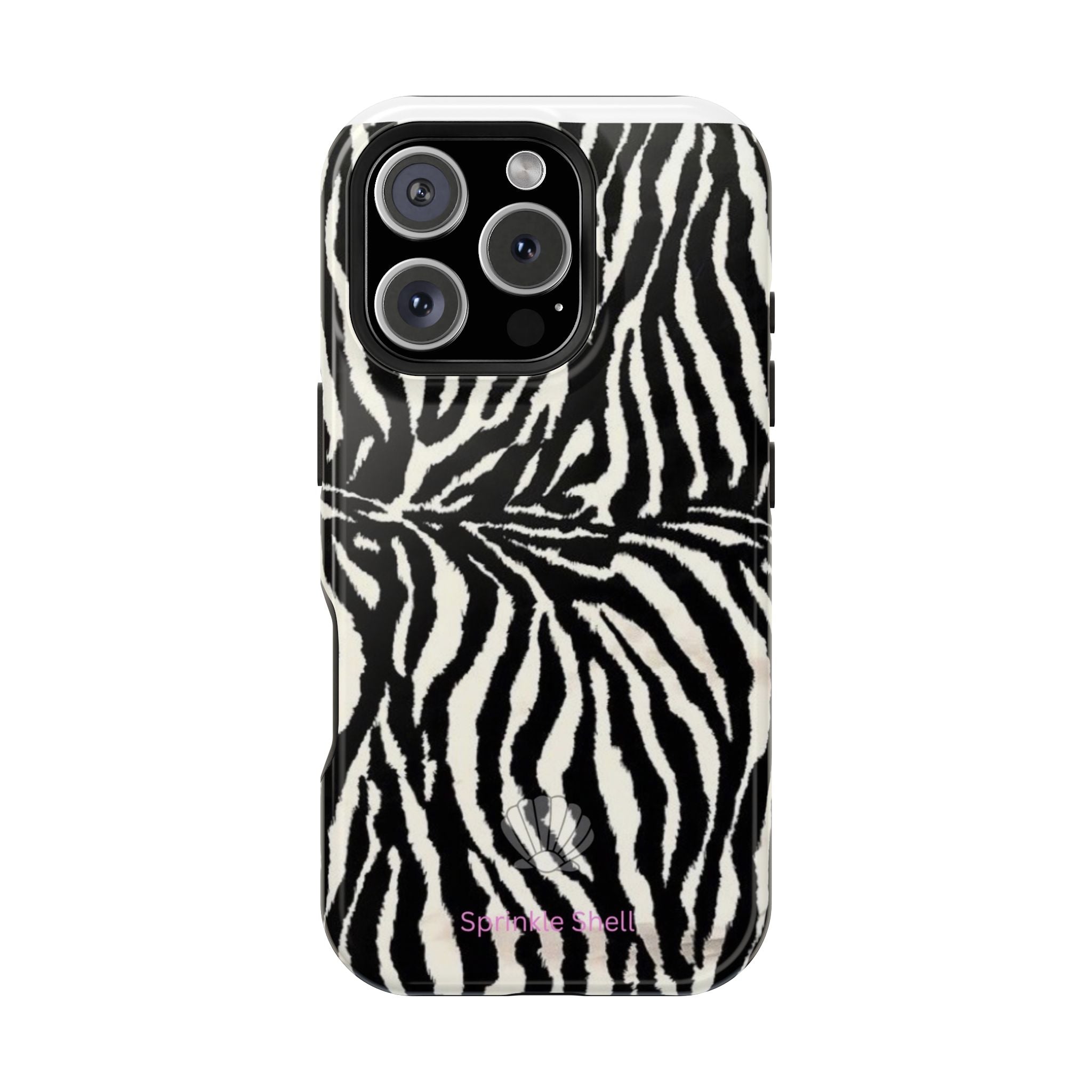 MagSafe black zebra print case