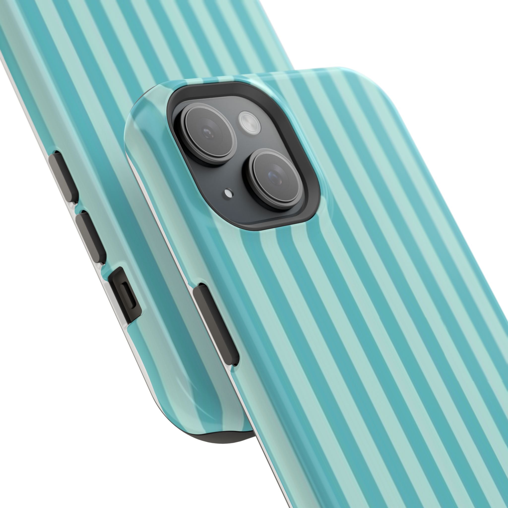 MagSafe teal striped case