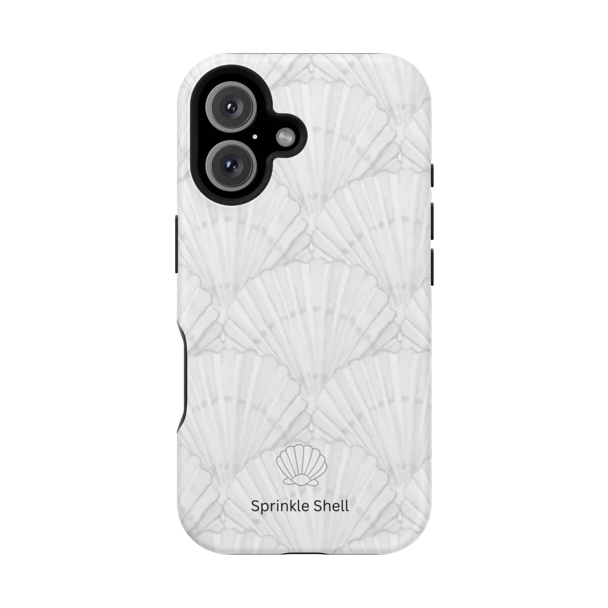 Shell-Pattern Magnetic Impact Phone Case — Protective Modular iPhone Cover