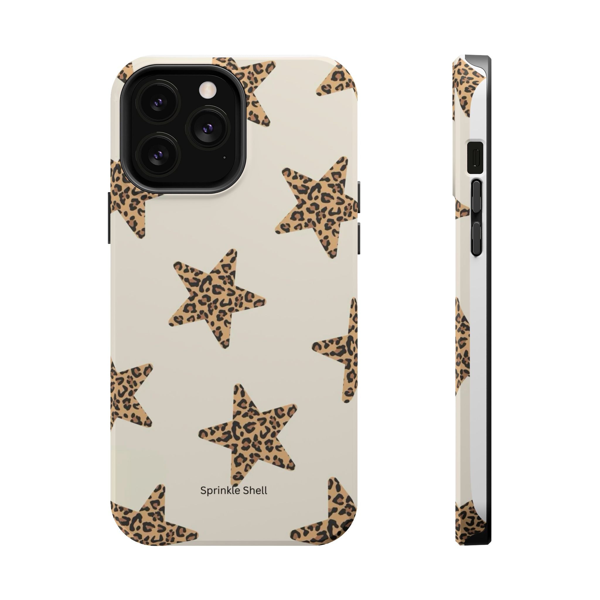 MagSafe Cheetah Print Stars iPhone Case