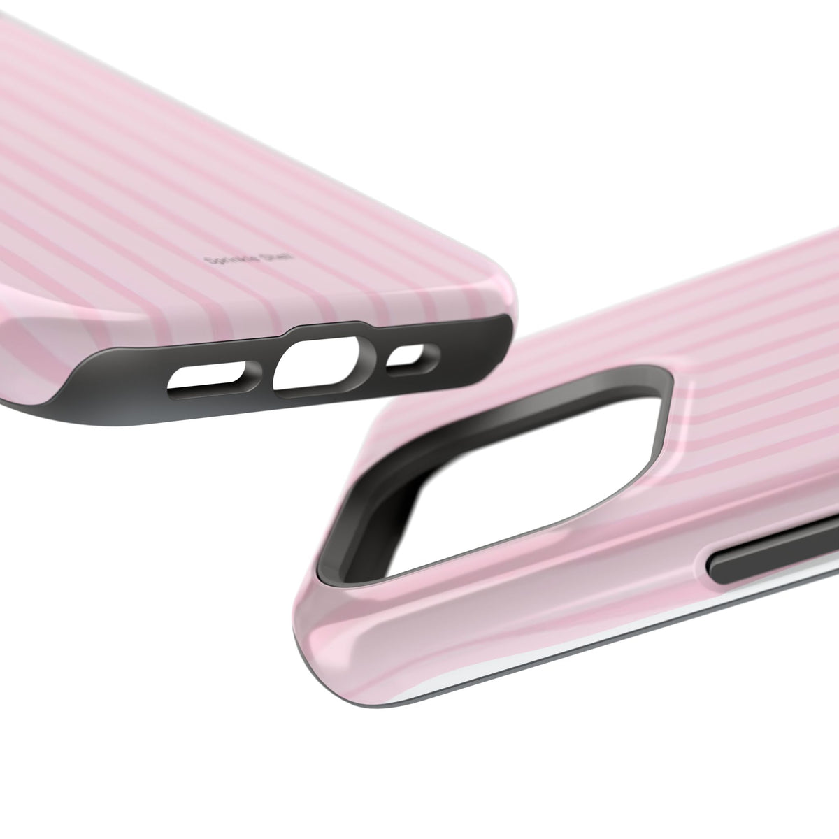 MagSafe pink uneven lines case