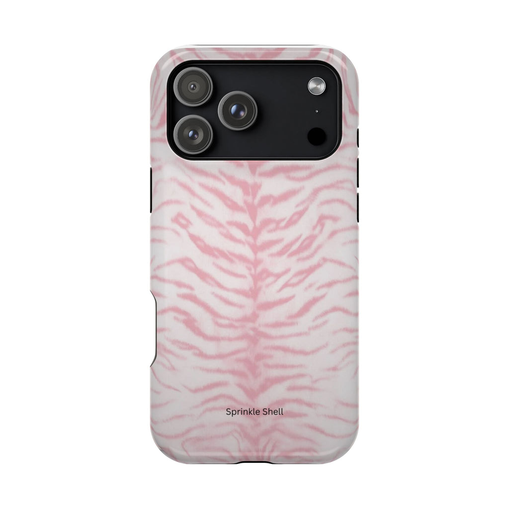 MagSafe Pink Zebra Print Iphone Case