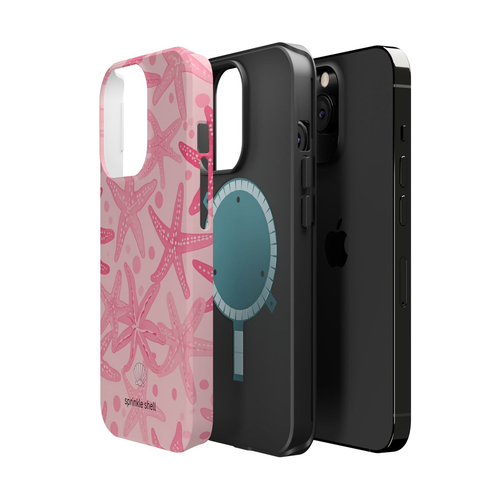 MagSafe Pink Starfish Iphone Case