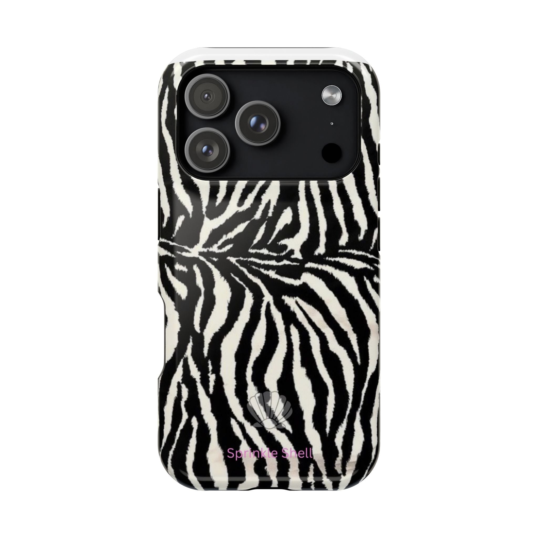 MagSafe black zebra print case