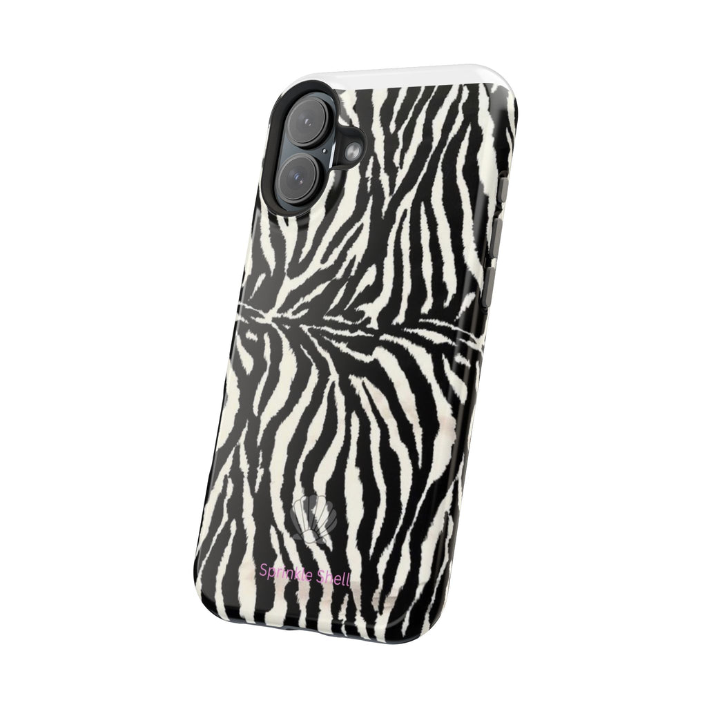 MagSafe black zebra print case