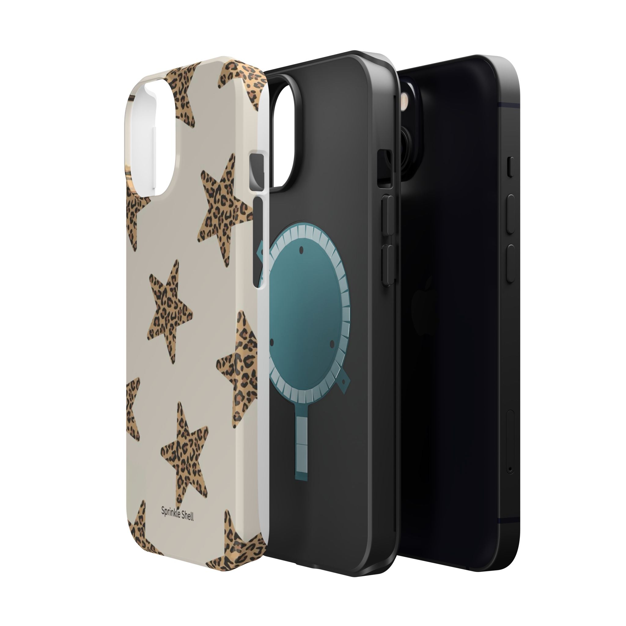 MagSafe Cheetah Print Stars iPhone Case