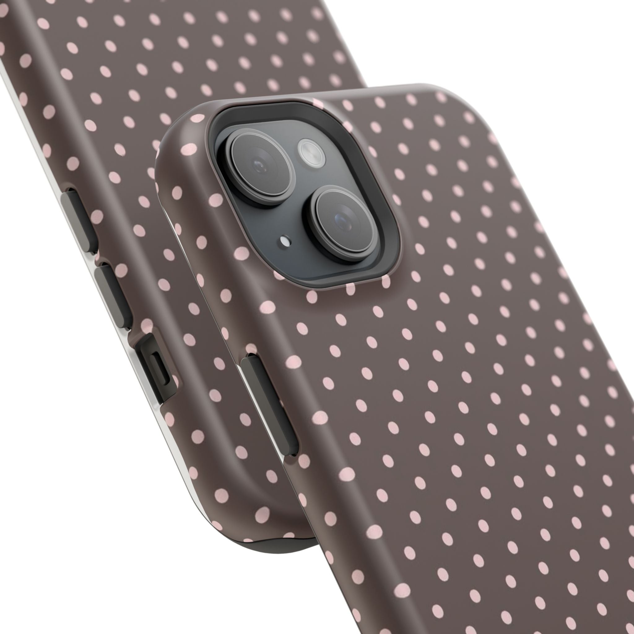 MagSafe Brown And Pink Polkadot Iphone Case