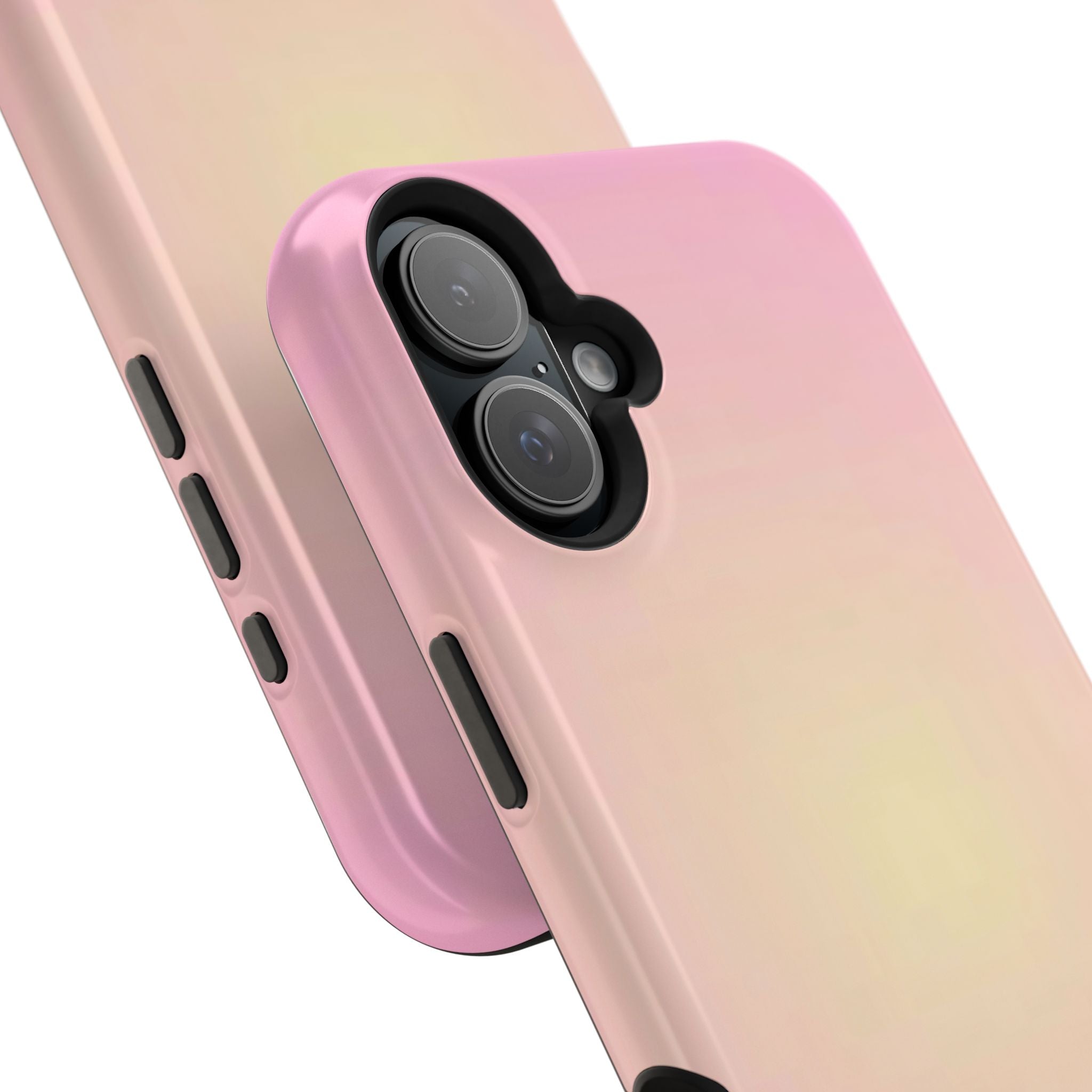 MagSafe light pink and yellow aura case