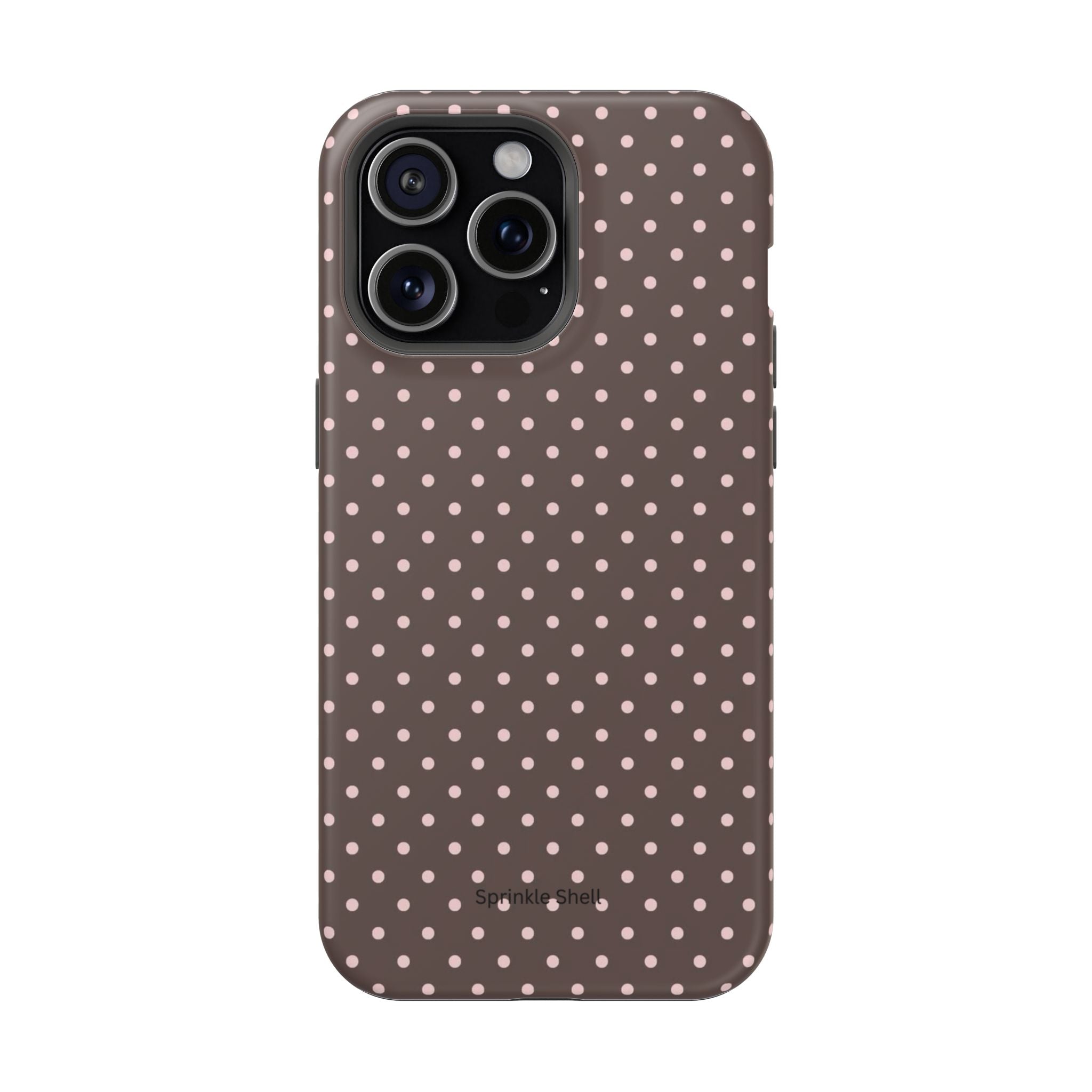 MagSafe Brown And Pink Polkadot Iphone Case