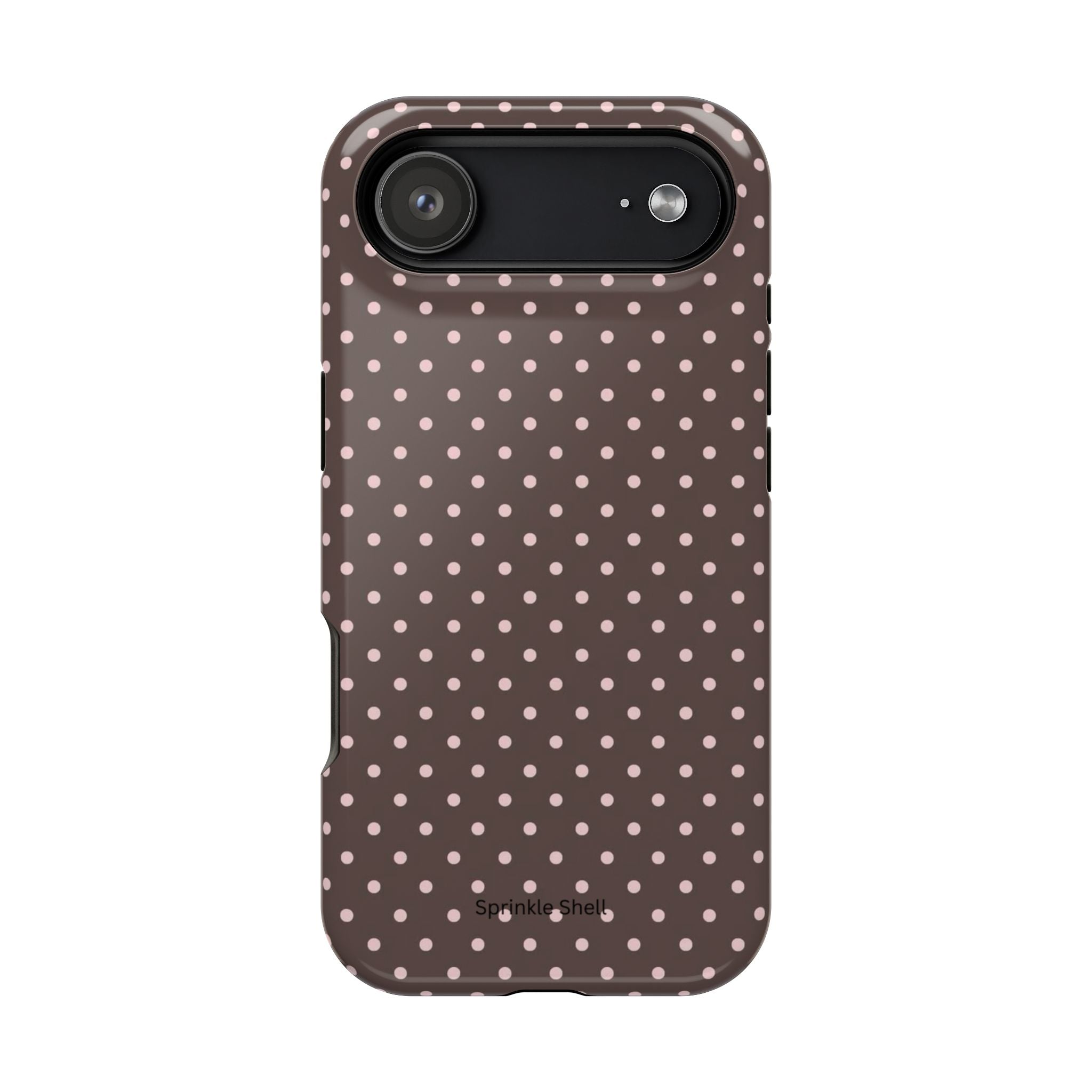 MagSafe Brown And Pink Polkadot Iphone Case