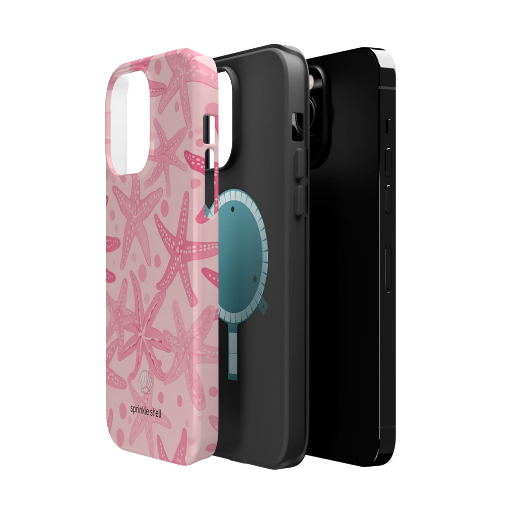 MagSafe Pink Starfish Iphone Case