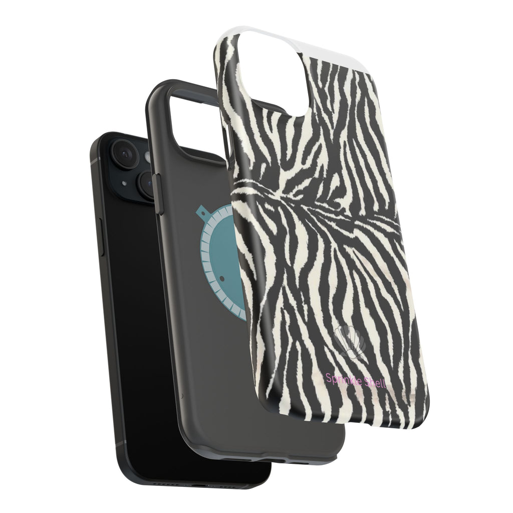 MagSafe black zebra print case