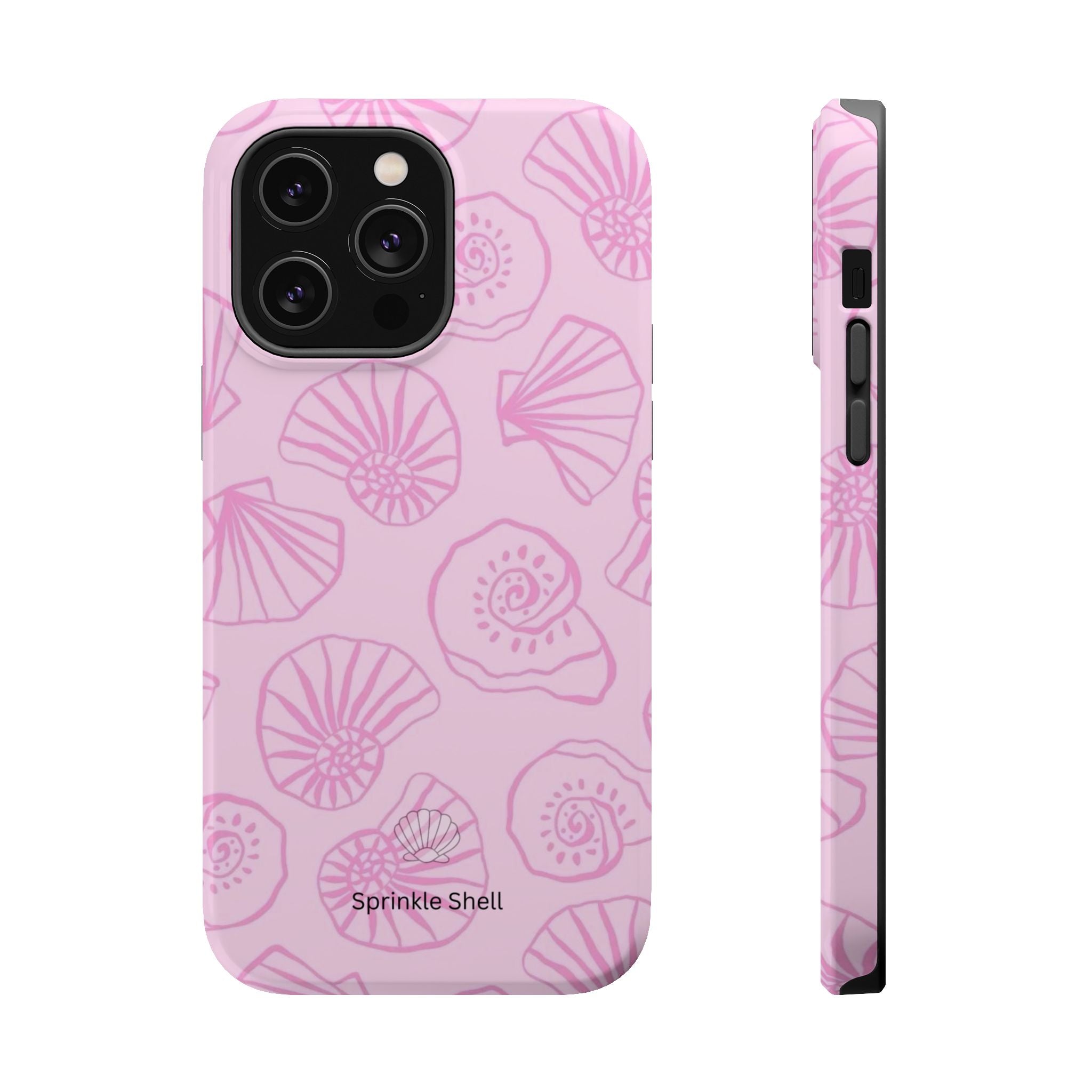 MagSafe pink shells case