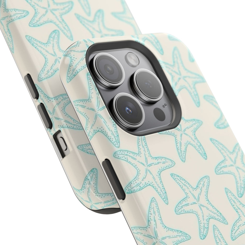 MagSafe teal starfish case