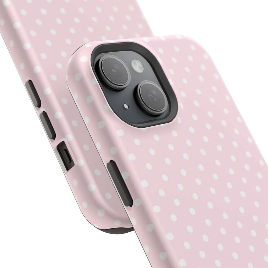 MagSafe light pink polka dots case