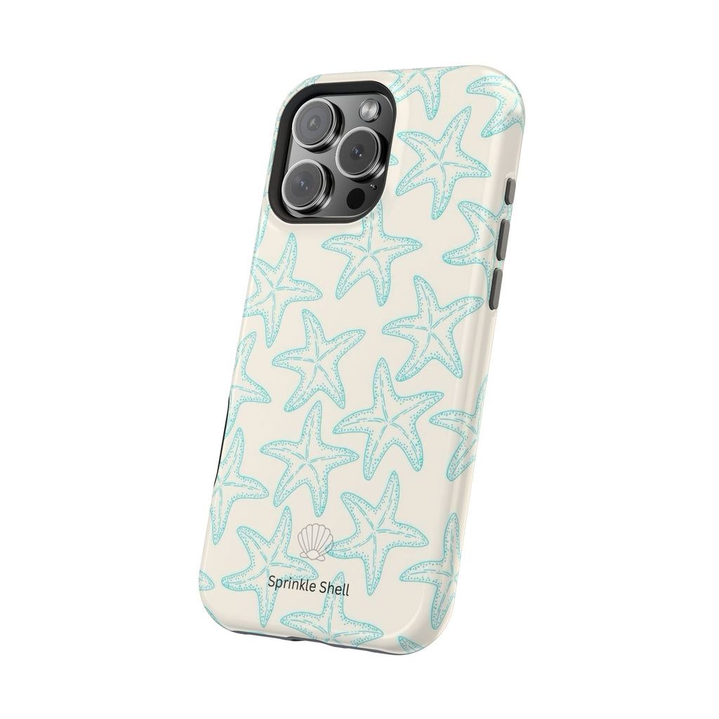 MagSafe teal starfish case